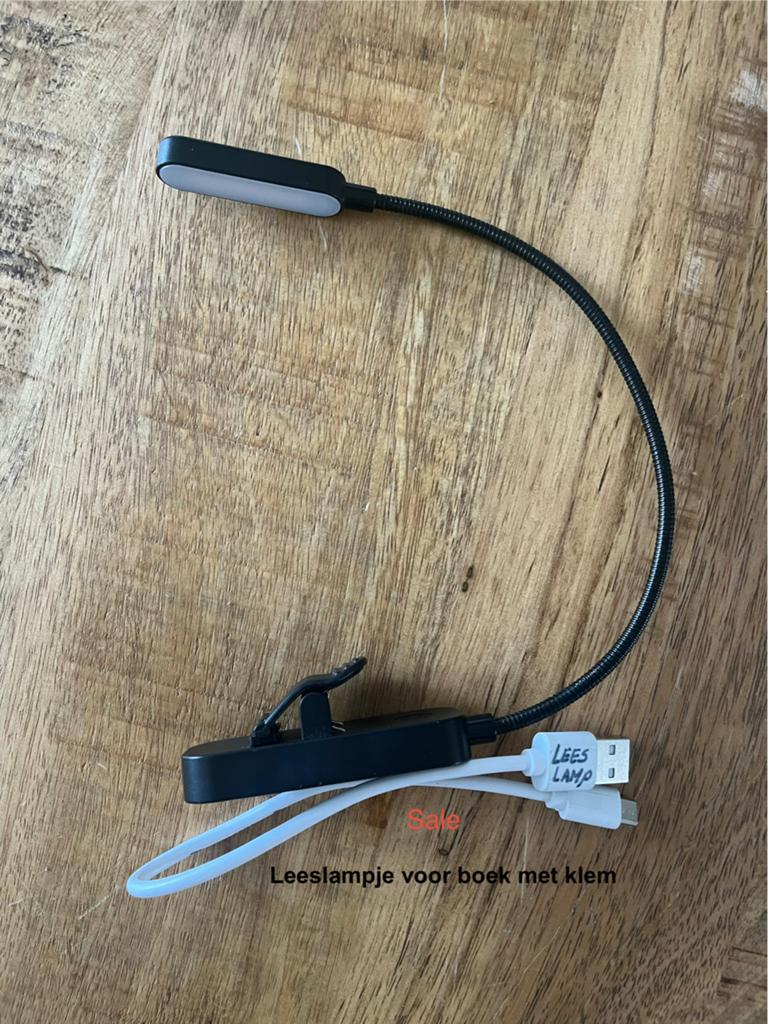 Leeslampje draadloos usb oplaadbaar met kabel, Ophalen, Zo goed als nieuw, Accu