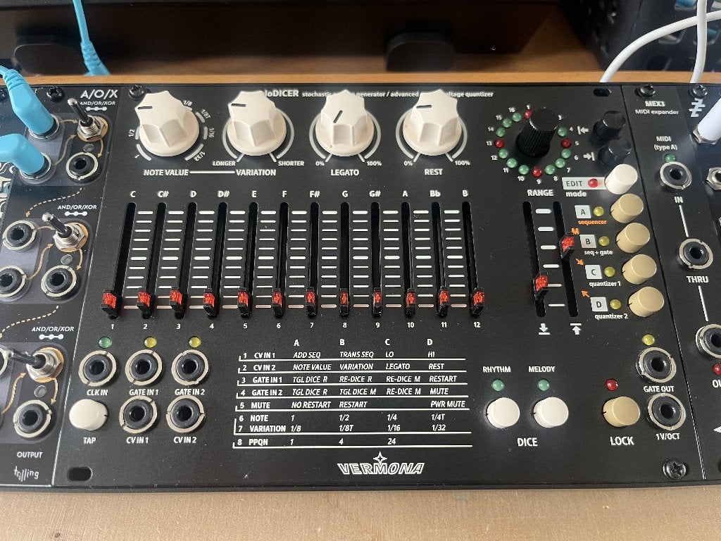 Vermona Melodicer (Eurorack), Ophalen of Verzenden, Zo goed als nieuw, Overige aantallen, Overige merken