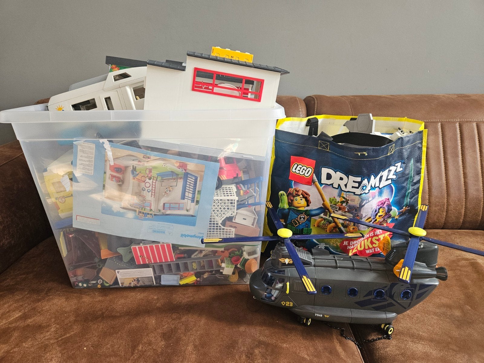 hele grote collectie playmobil, Ophalen, Zo goed als nieuw, Handmatig, Overige merken