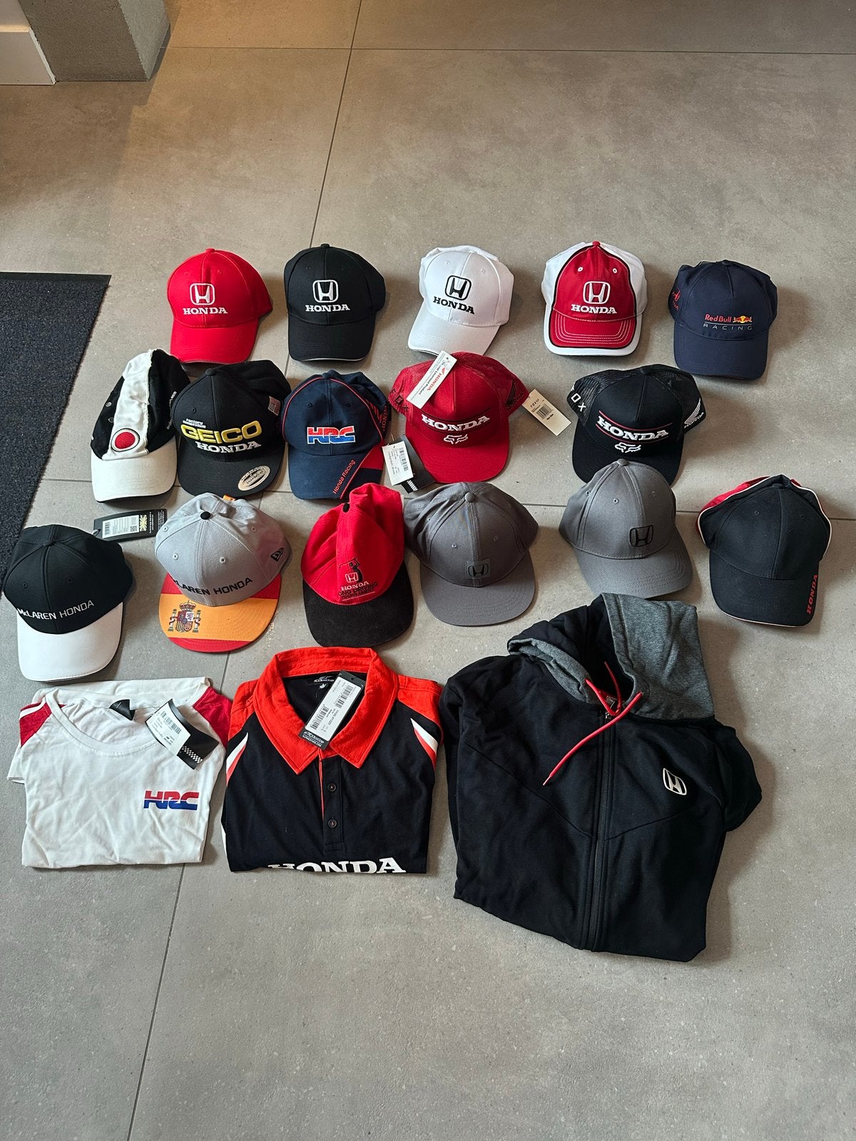 Grote partij Honda kleding en petten - ALLES OOK LOS TEKOOP!, Ophalen of Verzenden, Nieuw, One size fits all, Pet