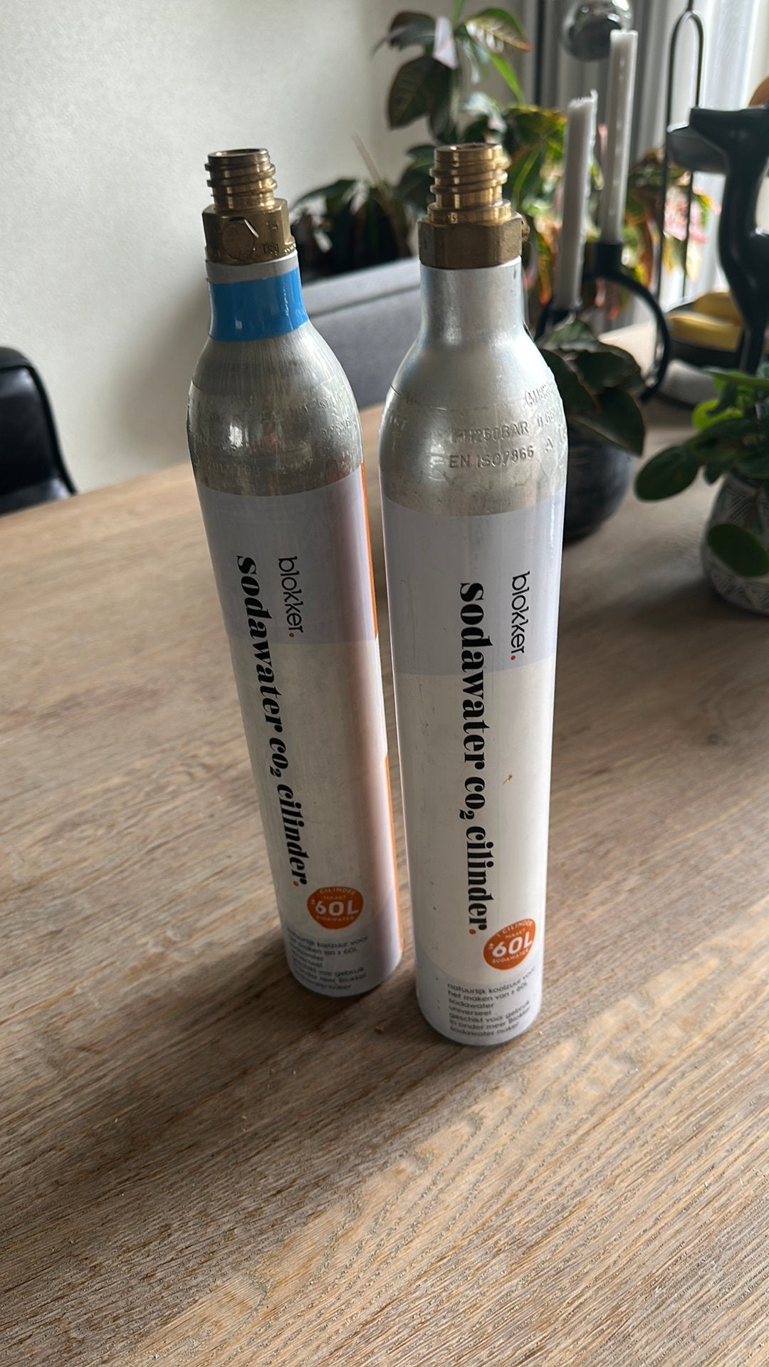 2x Co2 cillinder sodastream, Ophalen of Verzenden, Refurbished