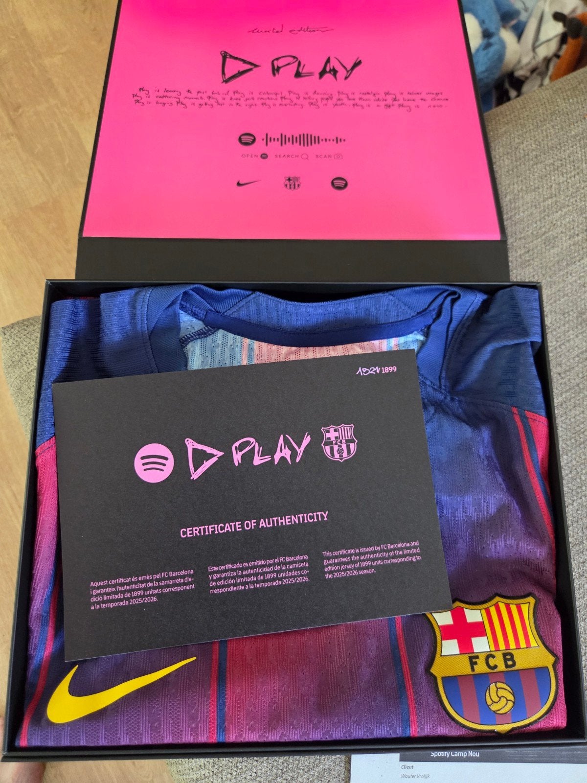 FC Barcelona limited Edition Thuisshirt Ed Sheeran Pedri, Maat 52/54 (L), Meerkleurig, Nike, Nieuw