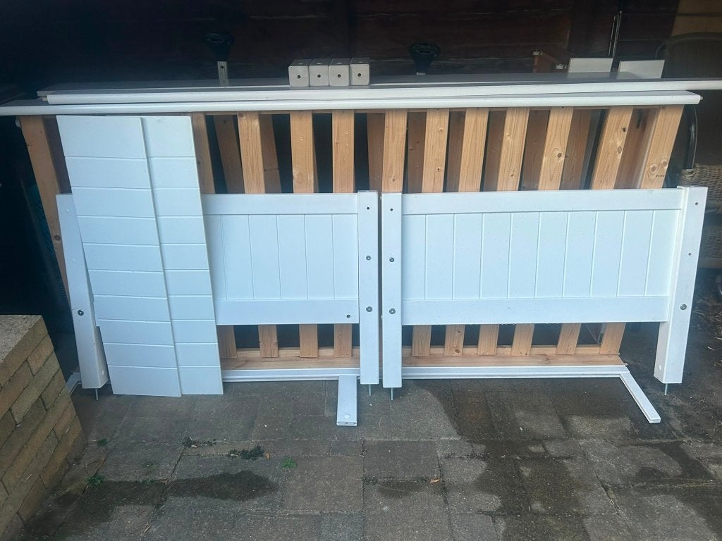 Beter Bed Bed 1-persoons + Uitschuifbed + 2 matrassen/lades, Ophalen, Gebruikt, 90 cm, Eenpersoons