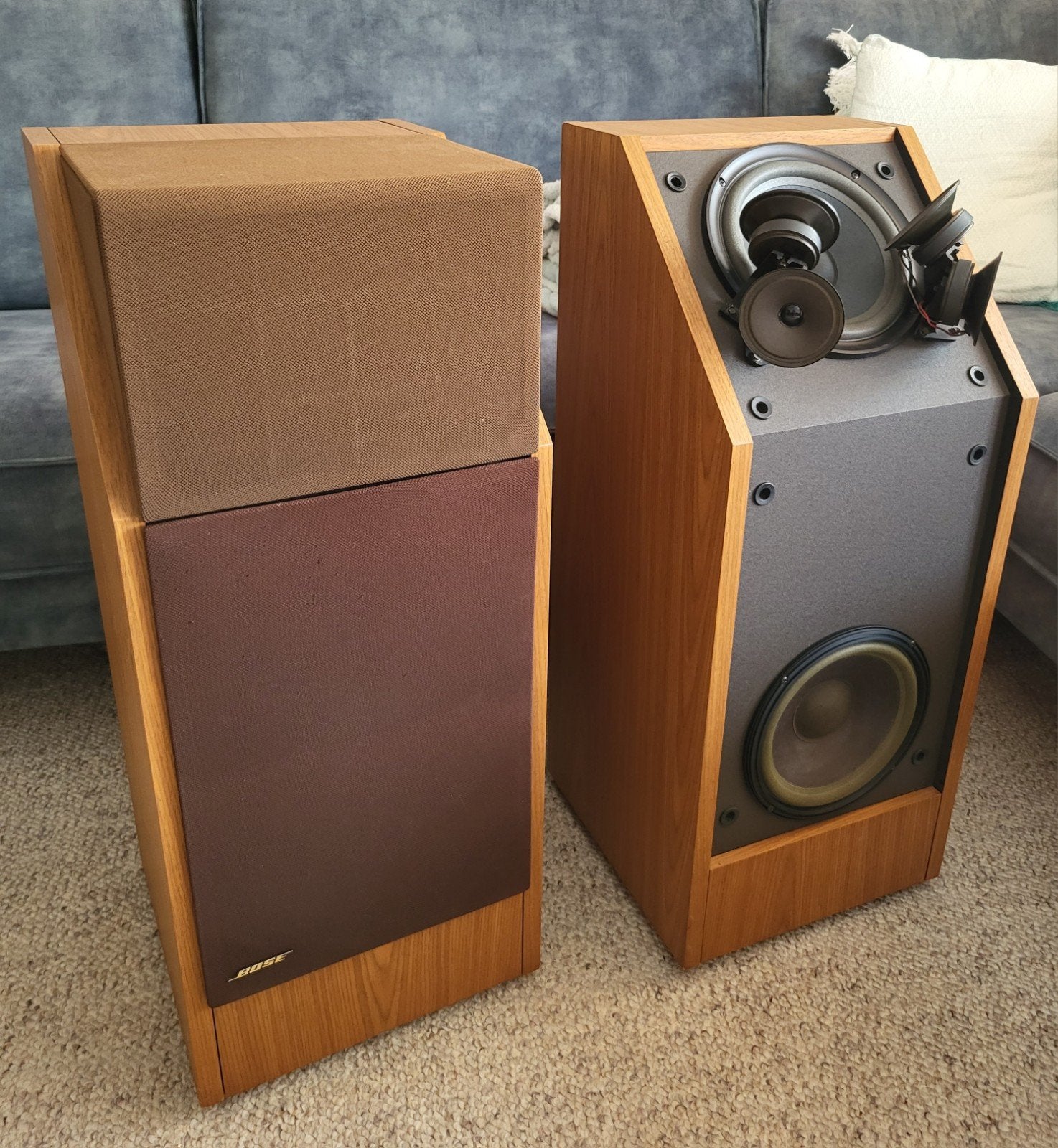 Bose 601 Serie III - bruin - vintage speakers, Stereo speakers, Gebruikt, Bose, Ophalen