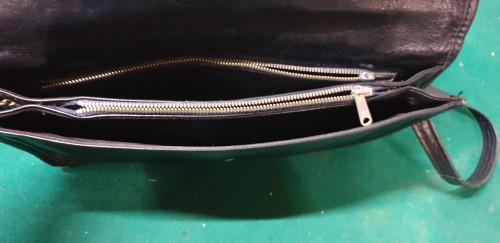 -	Schoudertas donker blauw leer, Ophalen of Verzenden, 'T Olde Gre-j, Info@toldegrej.nl, Endepoelstraat 20f Didam