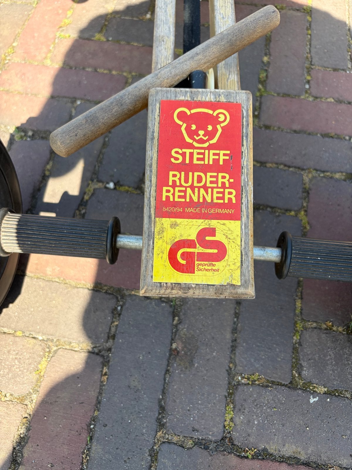 Steiff Ruder Renner Houten Trekker - Vintage Speelgoed, Ophalen of Verzenden, Gebruikt, Trapvoertuig