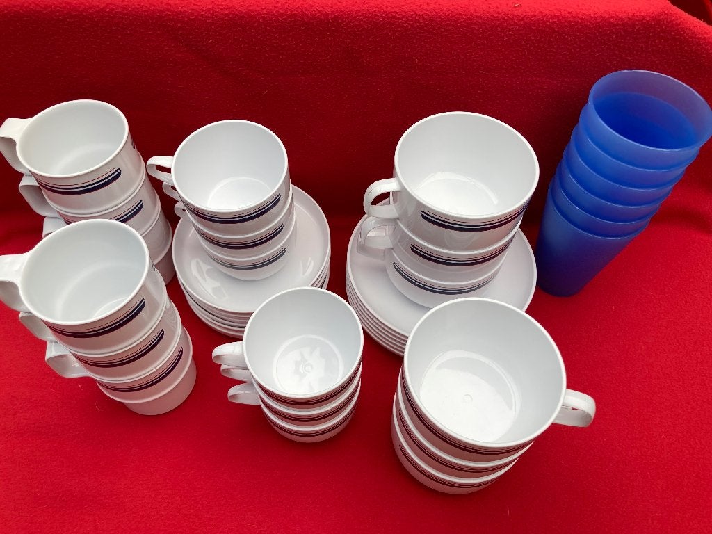 Pic-nic set in melanine (nieuw), Caravans en Kamperen, Ophalen of Verzenden, Nieuw