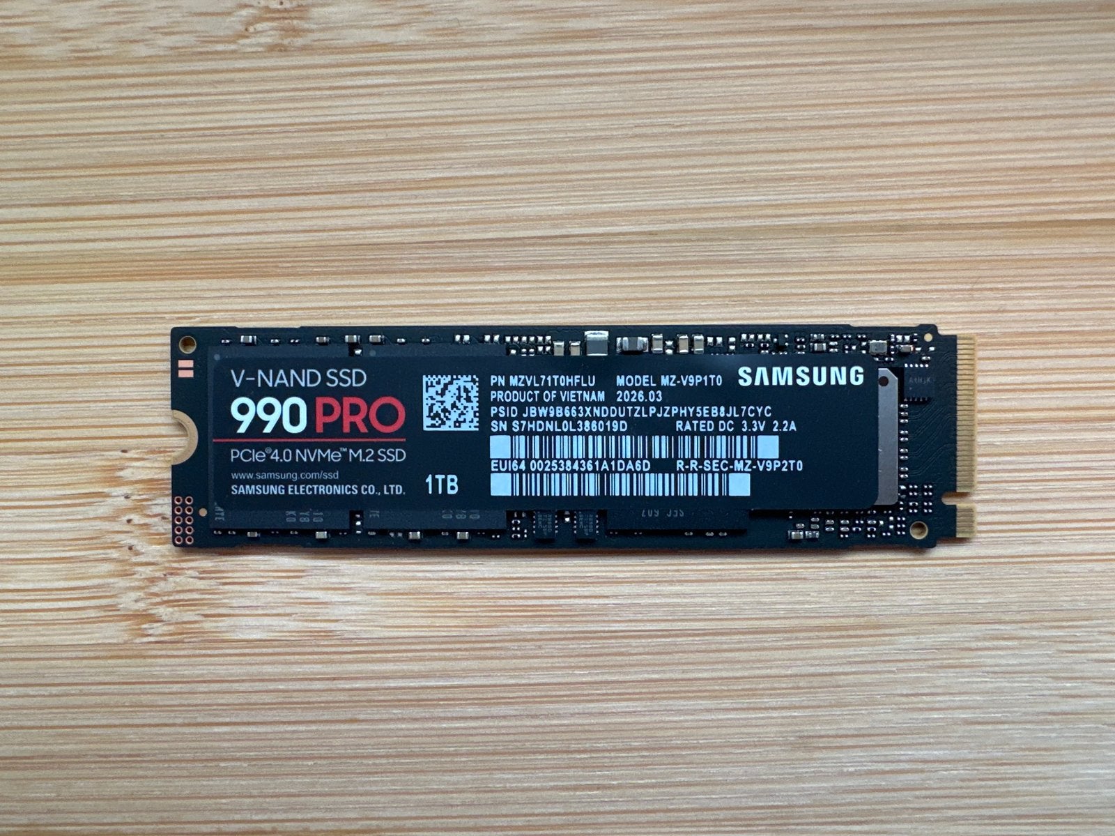 Ongebruikte Samsung 990 PRO 1TB SSD, Computers en Software, Ophalen, Intern, Server, SSD