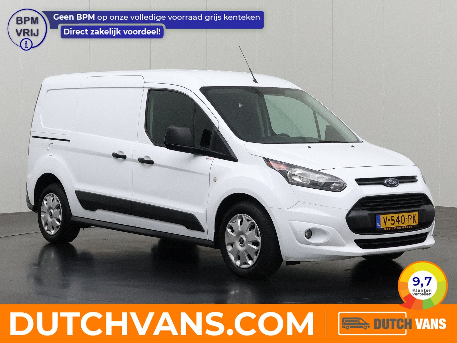 Ford Transit Connect 1.0 Ecoboost Benzine Lang | 3-Zits | Ai, Voorwielaandrijving, Gebruikt, Euro 6, Wit