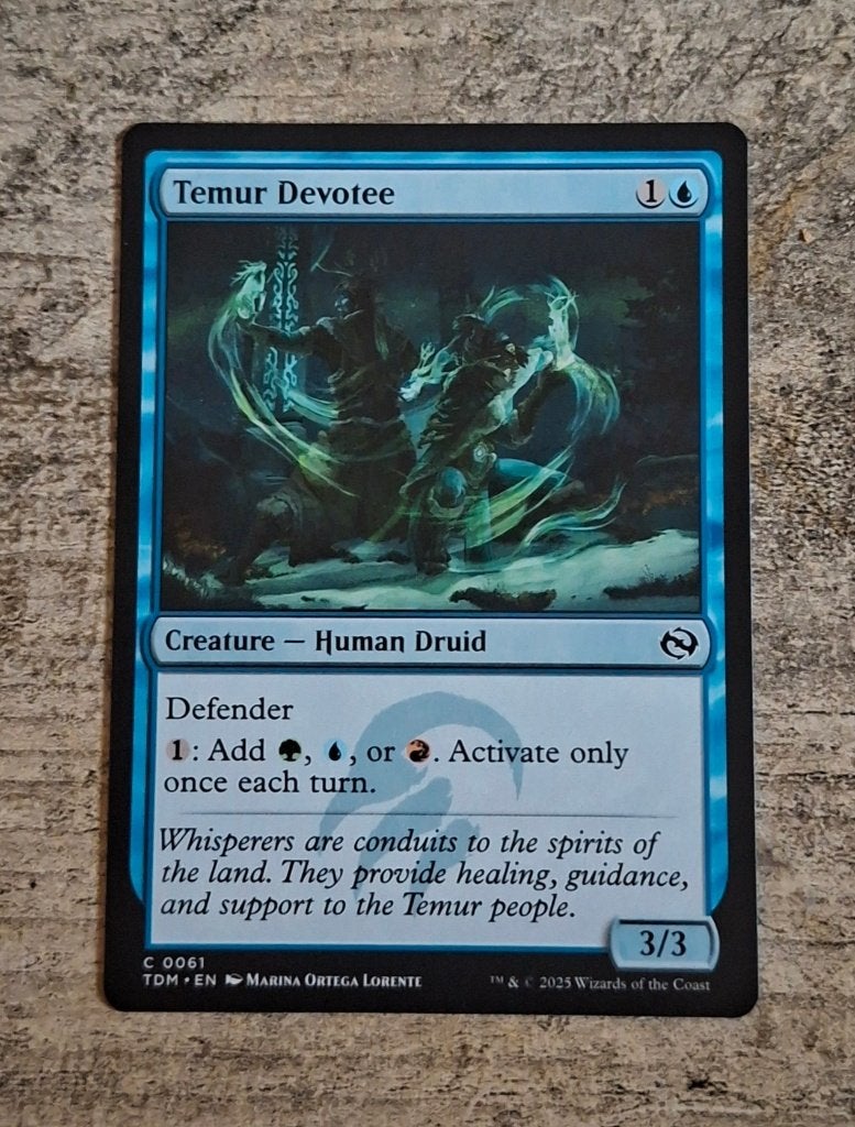 Temur Devotee - Magic the Gathering, Verzenden, Gebruikt, Losse kaart
