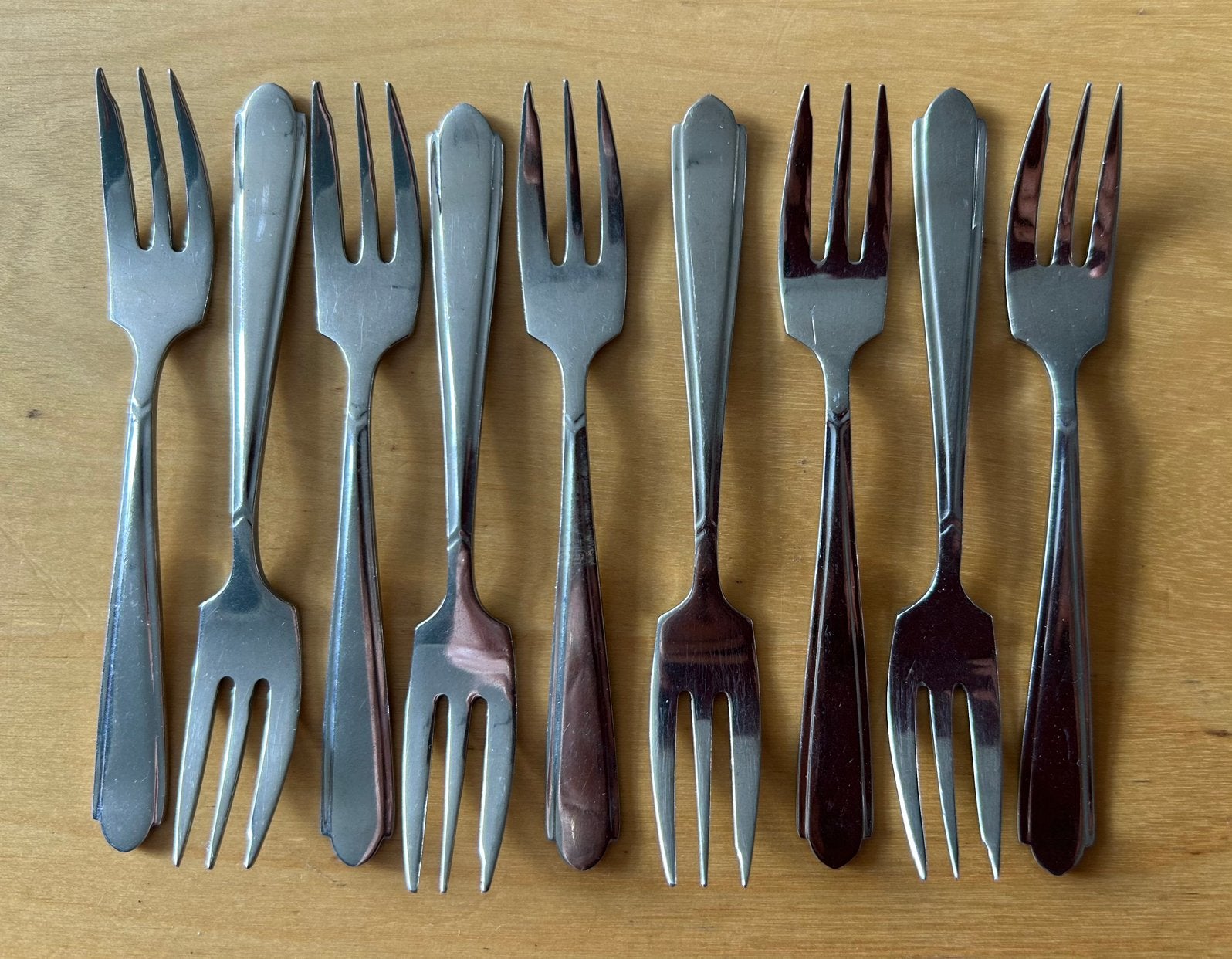 9 Gebaksvorkjes Gero Zilmeta 573 Stropdas, Verzenden, Zo goed als nieuw, Rvs of Chroom