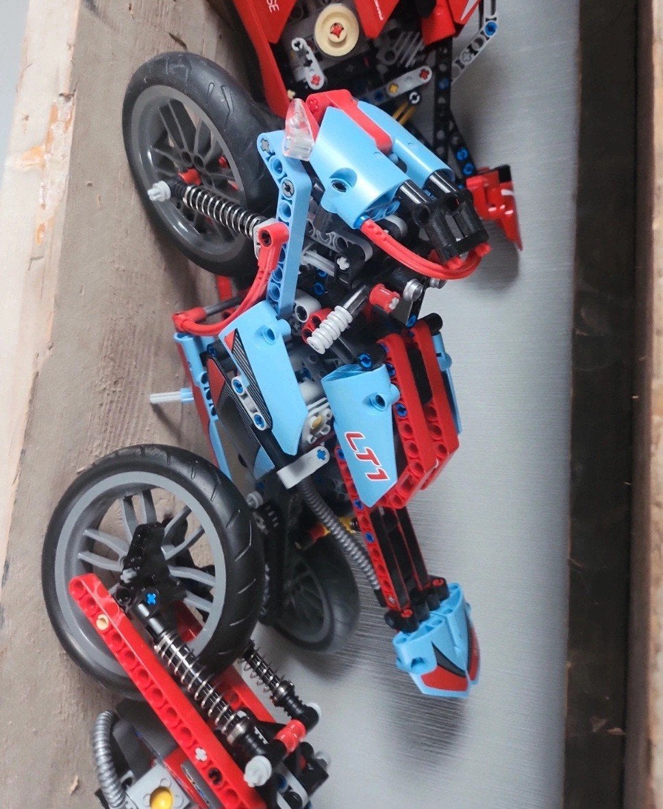 Lego Technic Motorfiets 42036 - Compleet met doos en boekjes, Ophalen of Verzenden
