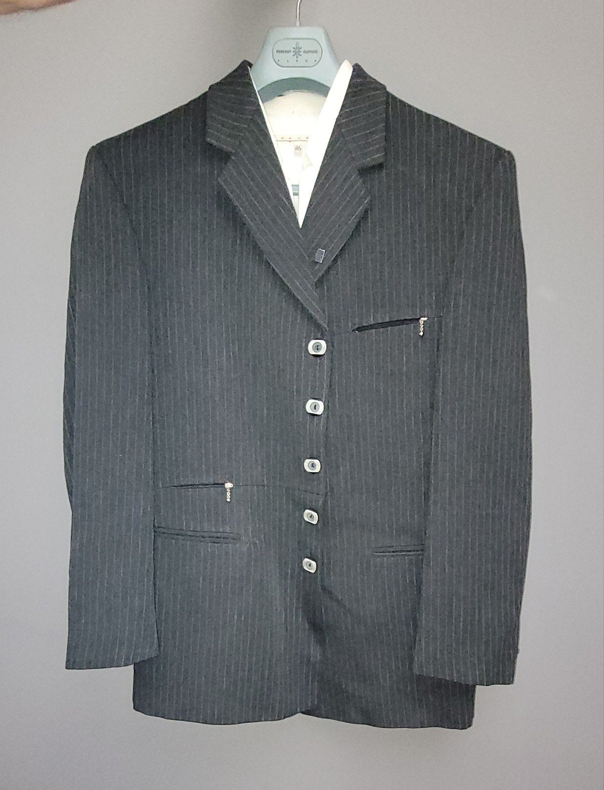 Pashion herenpak met gilet en Haupt overhemd, Kleding | Heren, Maat 52/54 (L), Zwart, Pashion, Ophalen of Verzenden