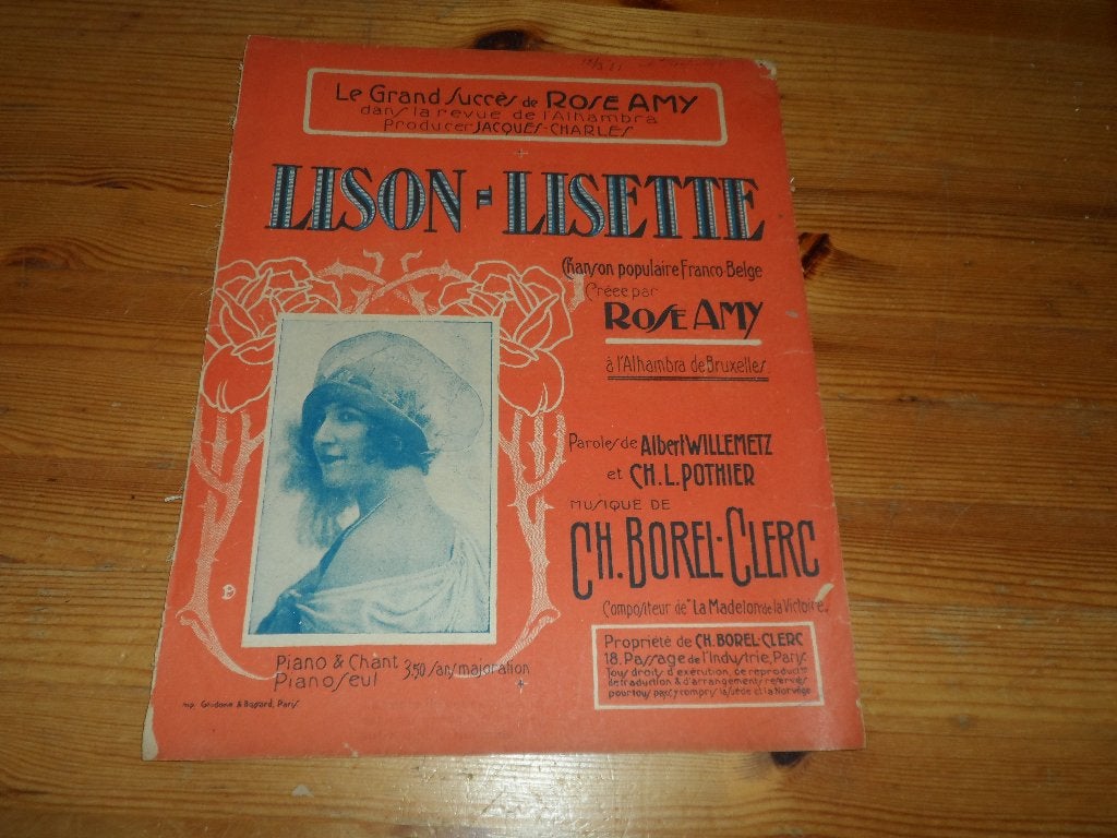 Lison lisette - ch. Borel clerc, Piano, Gebruikt, Ophalen of Verzenden, Religie en Gospel