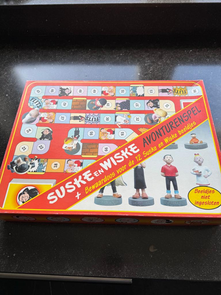 Suske en Wiske Avonturenspel - Compleet met alle beeldjes, Drie of vier spelers, Ophalen of Verzenden, Zo goed als nieuw