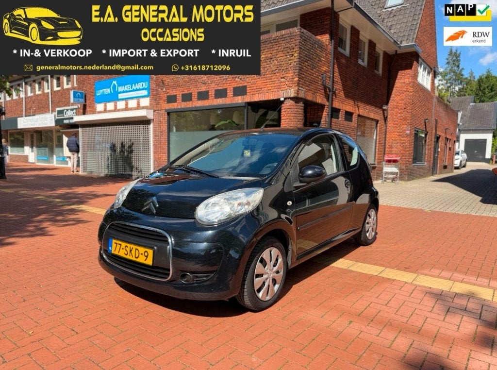 Citroën C1 | 3-DRS 2011 | NEW APK | CARPLAY | AIRCO, Auto's, Voorwielaandrijving, Stof, Zwart, 4 stoelen