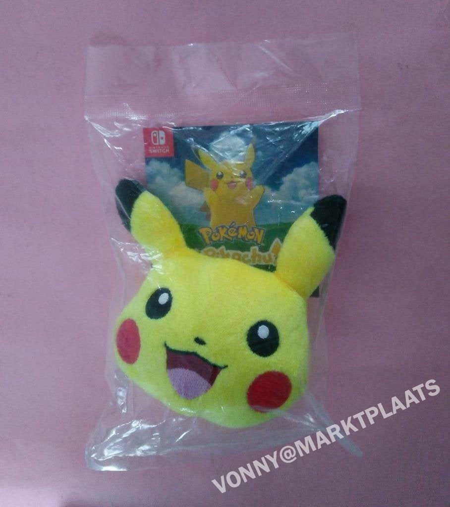 NIEUW! Pokémon Let's Go Pikachu pluche sleutelhanger knuffel, Hobby en Vrije tijd, Ophalen of Verzenden, Nieuw, Overige typen