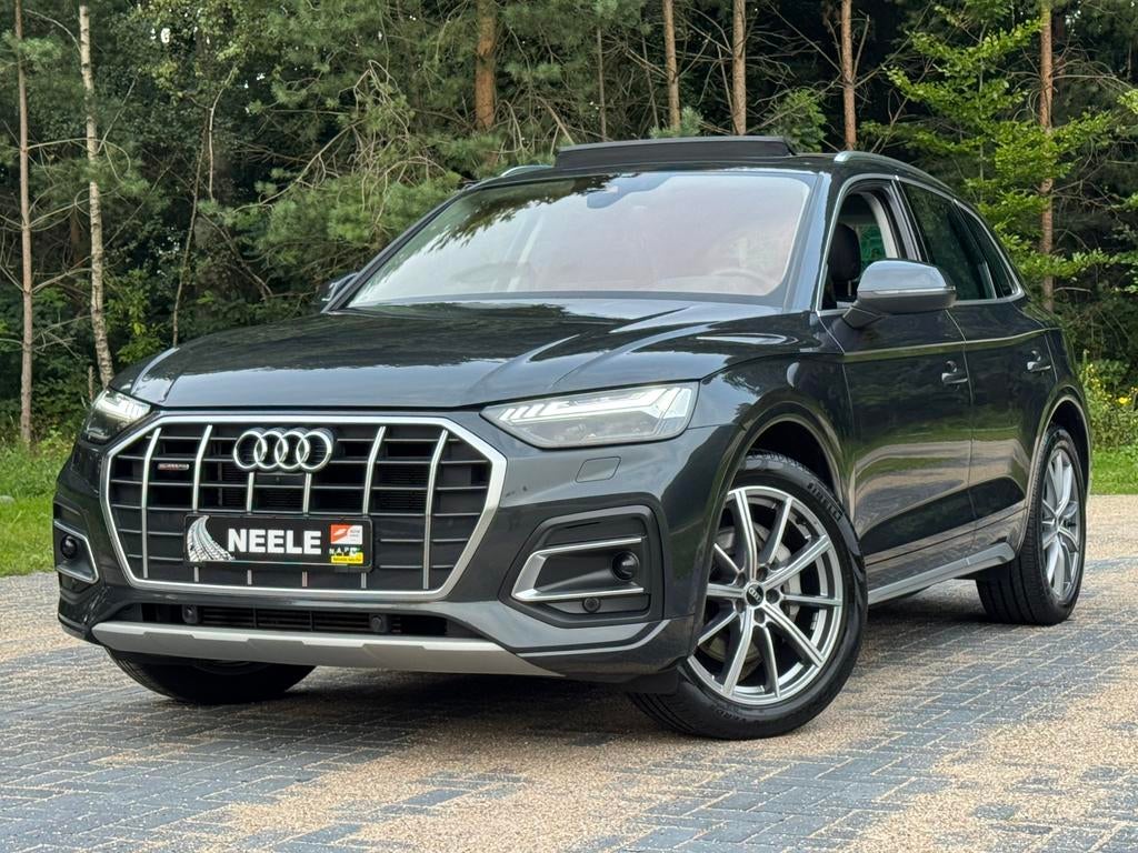 ✅Audi Q5 50 TFSI e Pano | HUD | 360 Camera | E-Stoel |Matrix, Auto's, Automaat, Stof, Zwart, 4 cilinders