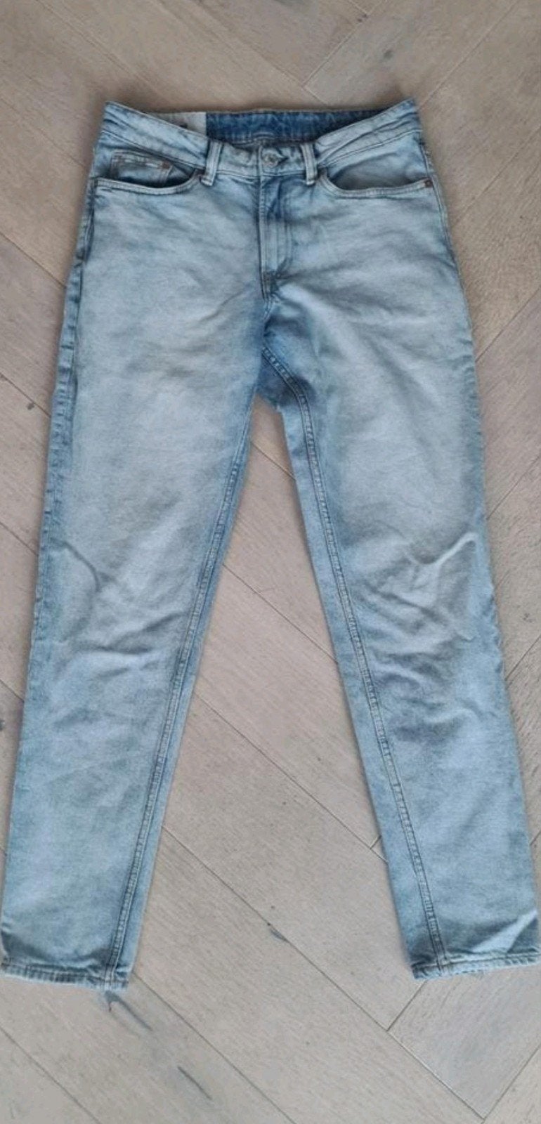 HM jeans, tapered, maat 29/32, Kinderen en Baby's, Kinderkleding | Maat 176, Broek, H&M, Ophalen of Verzenden, Zo goed als nieuw