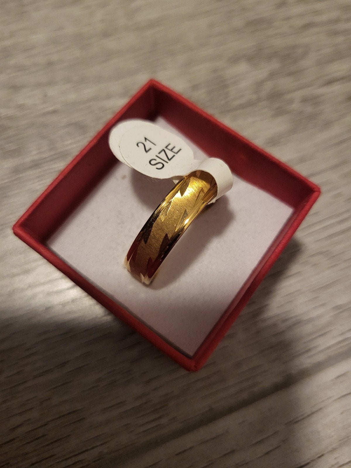 Nieuwe Gouden Ring Maat 21, 20 of groter, Nieuw, Ophalen of Verzenden, Dame of Heer