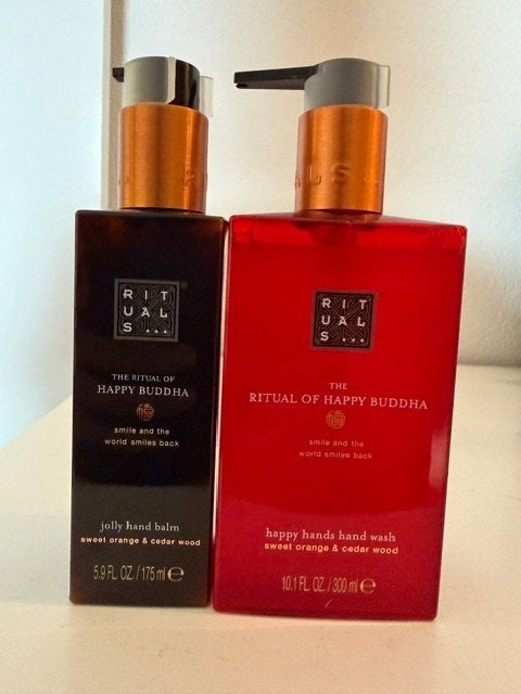 Rituals Happy Buddha handzeep hand wash + balm kitchenset, Ophalen of Verzenden, Nieuw, Overige typen