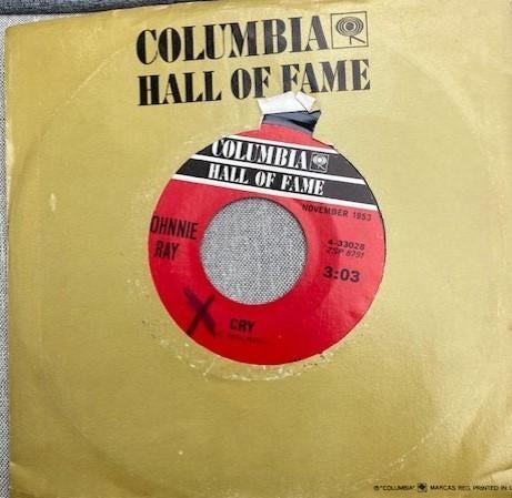 Johnnie Ray------- Cry - jukebox single, Ophalen of Verzenden, Zo goed als nieuw, 7 inch