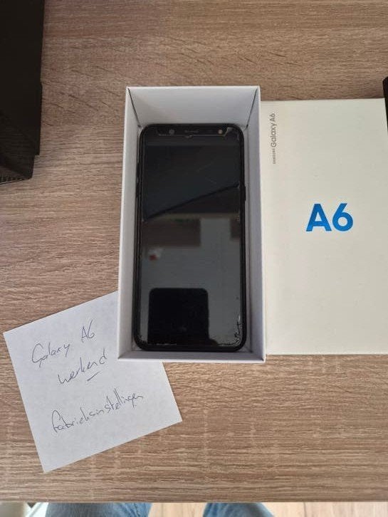 Samsung Galaxy A6 - Gebruikt met lichte schade, Gebruikt, Zwart, Ophalen of Verzenden, Zonder simlock