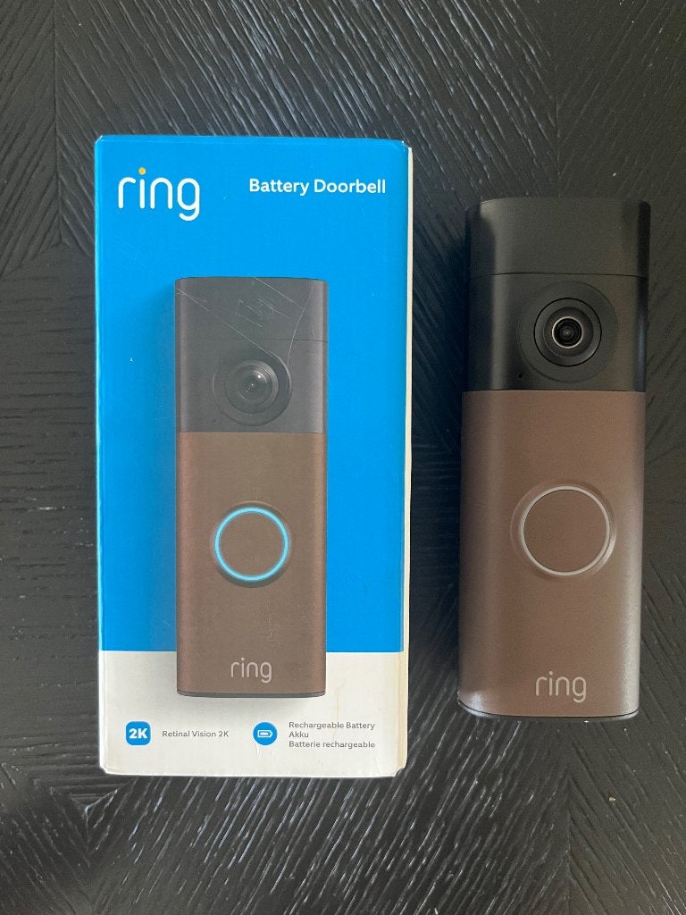 Ring Batterij Video Deurbel 2e Generatie Brons - nieuw, Ophalen of Verzenden, Bewegingsdetectiesensor, Nieuw, Draadloos