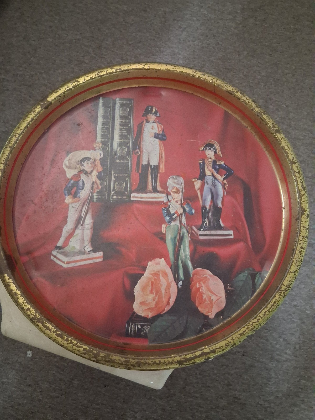 Vintage Van Melle dienblad met militaire figuren, Antiek en Kunst, Ophalen of Verzenden