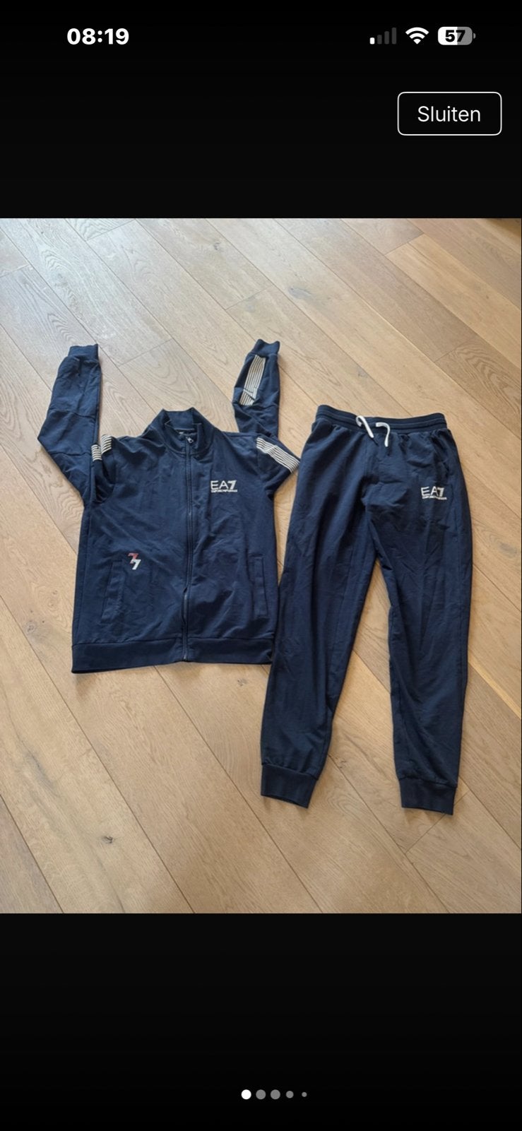 EA7 Emporio Armani Trainingspak - Maat M, Verzenden, Zo goed als nieuw, Blauw, Algemeen
