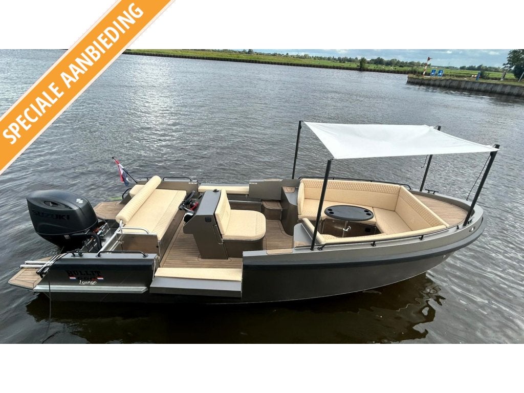 Alumax Bullit 660 Lounge, hard varen en ook ultiem loungen, Watersport en Boten, Overige merken, Tender, Elektrische start, 300 pk