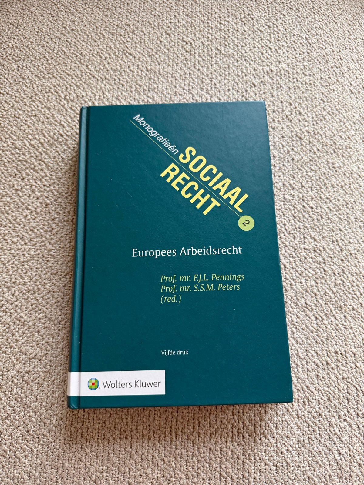 Monografieën Sociaal Recht: Europees Arbeidsrecht, Boeken, Studieboeken en Cursussen, Ophalen of Verzenden, Alpha, Gelezen, Niet van toepassing