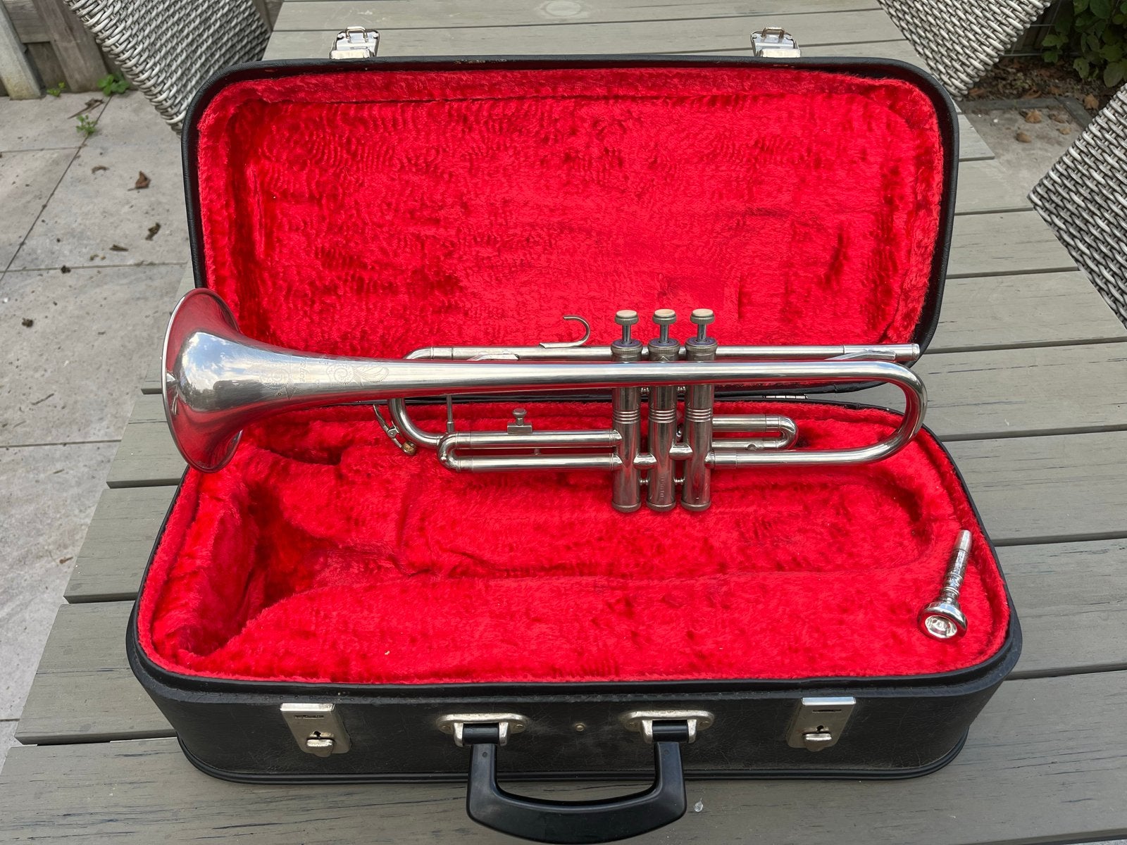 Amati Kraslice Trompet - Goede Staat, Direct Speelbaar, Muziek en Instrumenten, Ophalen of Verzenden, Gebruikt, Bes-trompet, Met koffer