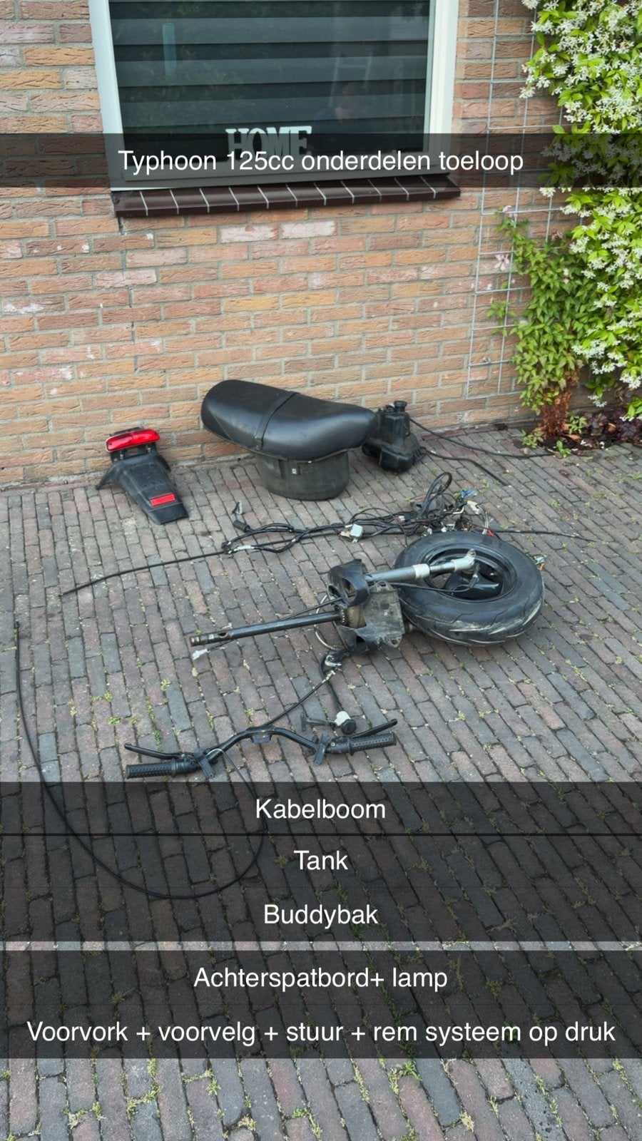 Diverse Piaggio Typhoon 125/180cc onderdelen, Ophalen, Gebruikt, Overige typen, Piaggio