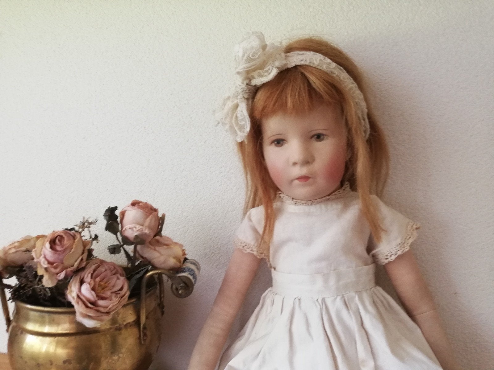 Antieke Käthe Kruse pop 52 cm, Antiek en Kunst, Ophalen of Verzenden