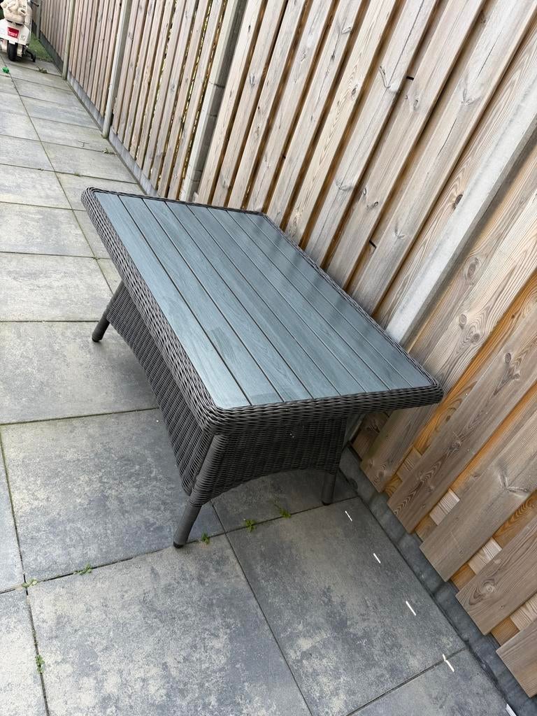 Tuintafel zgan, Ophalen of Verzenden, Zo goed als nieuw, Rechthoekig, Wicker