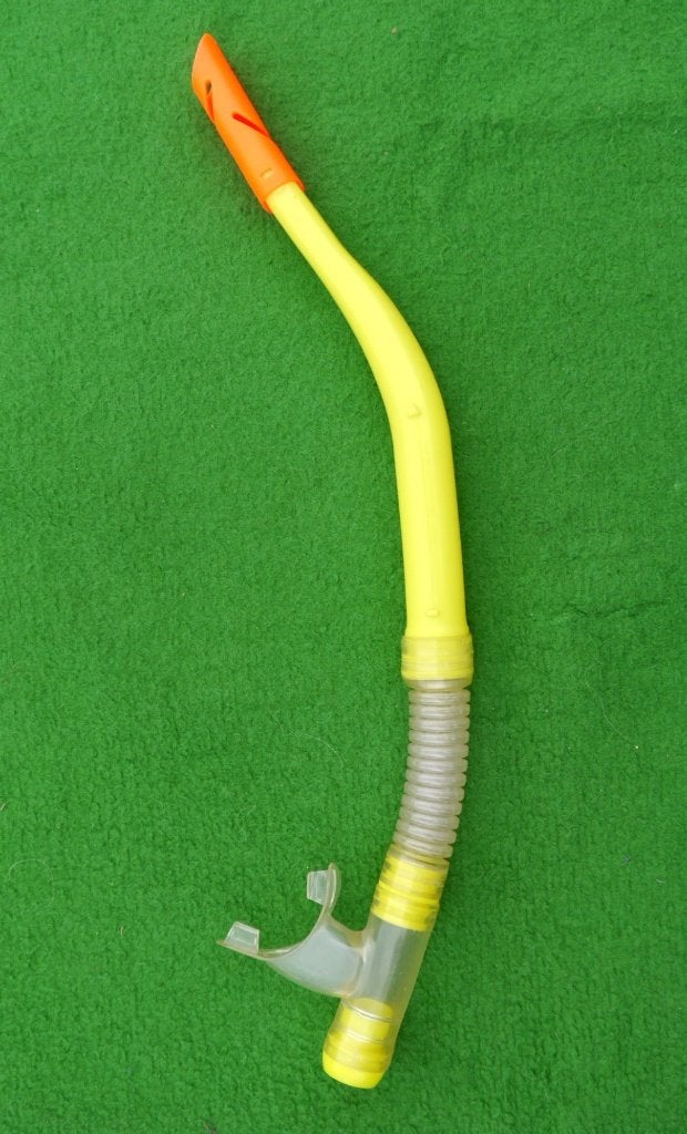 Luxe snorkel, met waterloosventiel, Watersport en Boten, Snorkelen, Ophalen of Verzenden, Gebruikt, Snorkel