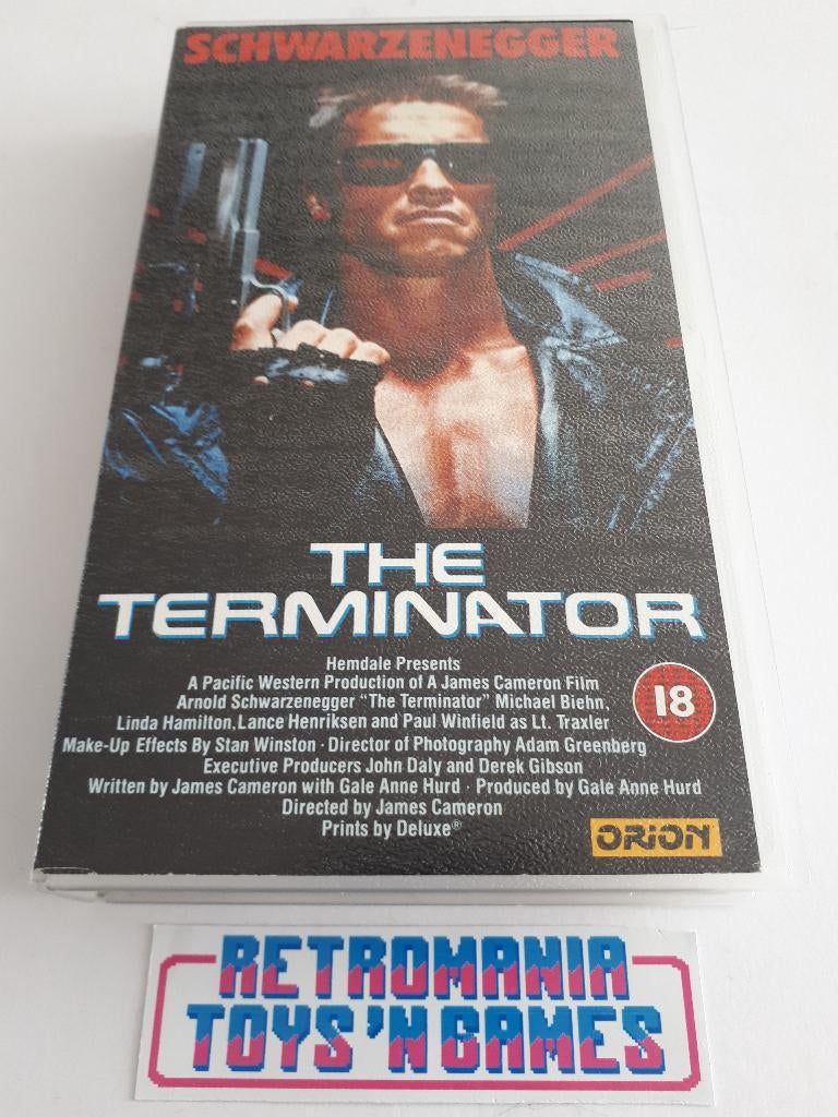 vhs actie - the terminator, Cd's en Dvd's, VHS | Film, Gebruikt, Actie en Avontuur, Alle leeftijden, Ophalen of Verzenden