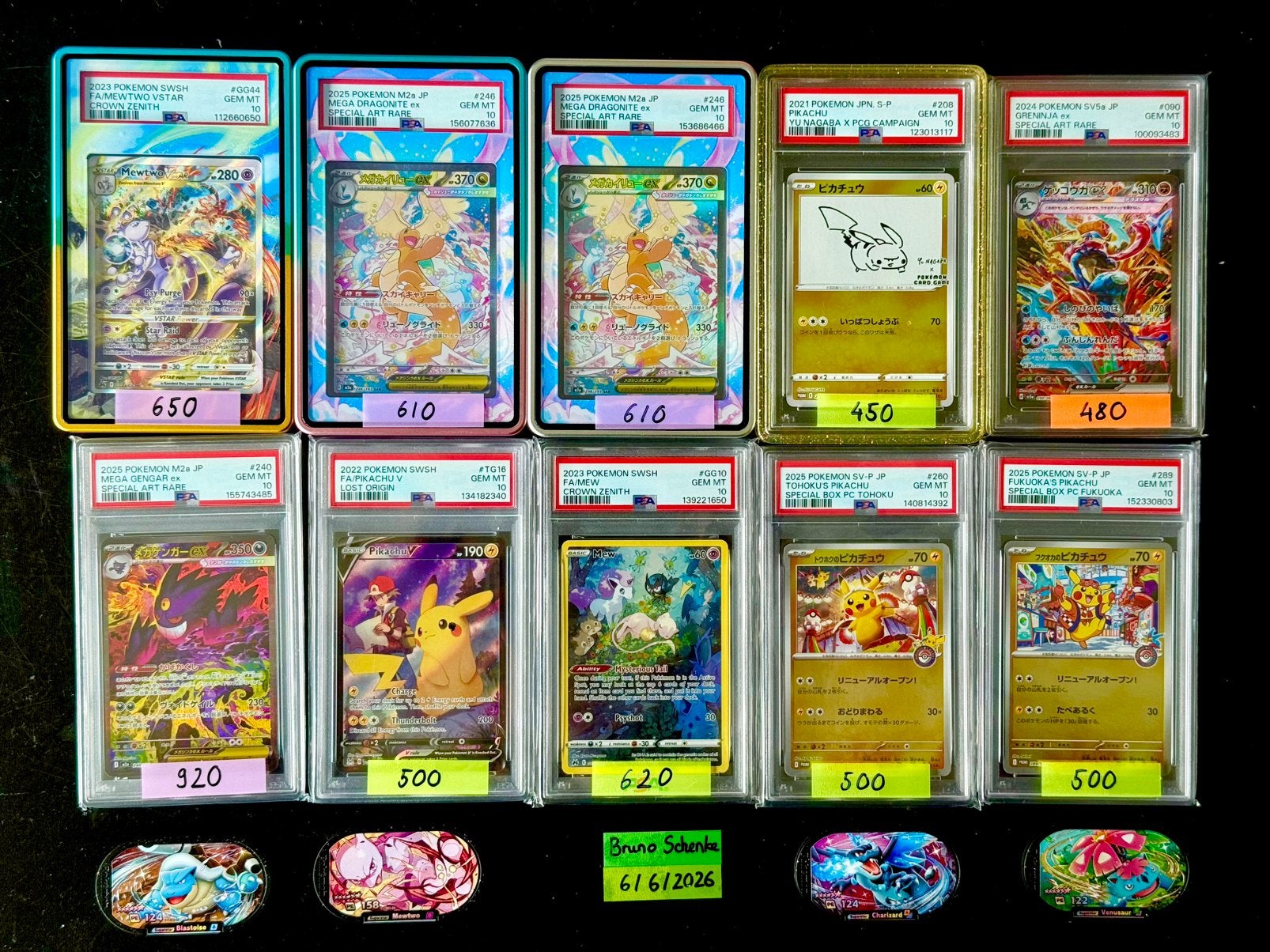 Pokémon PSA 10 Slabs for sale, Ophalen of Verzenden, Nieuw, Meerdere kaarten, Foil