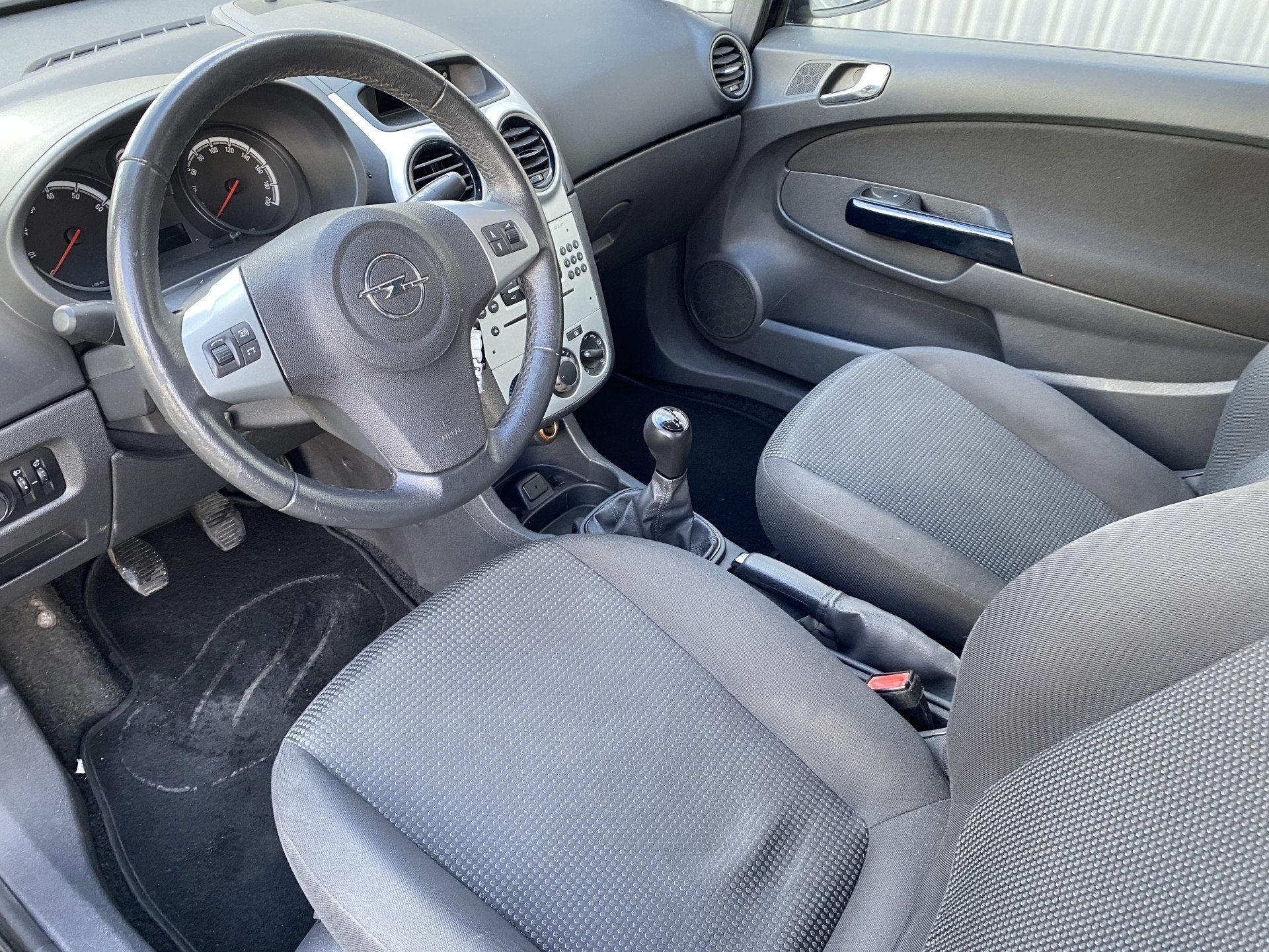 Opel Corsa 1.0-12V Selection 148Dkm, Briljant Zwart, LM, nw., Voorwielaandrijving, Euro 5, Zwart, Bedrijf