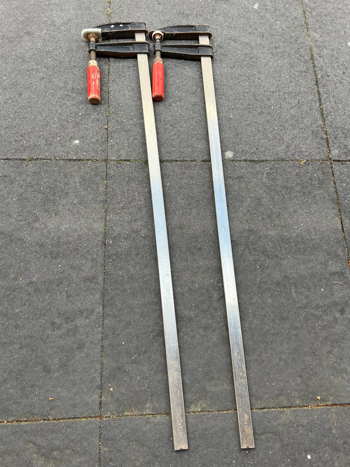 2 grote lijmtangen van 110 cm, Ophalen, Gebruikt