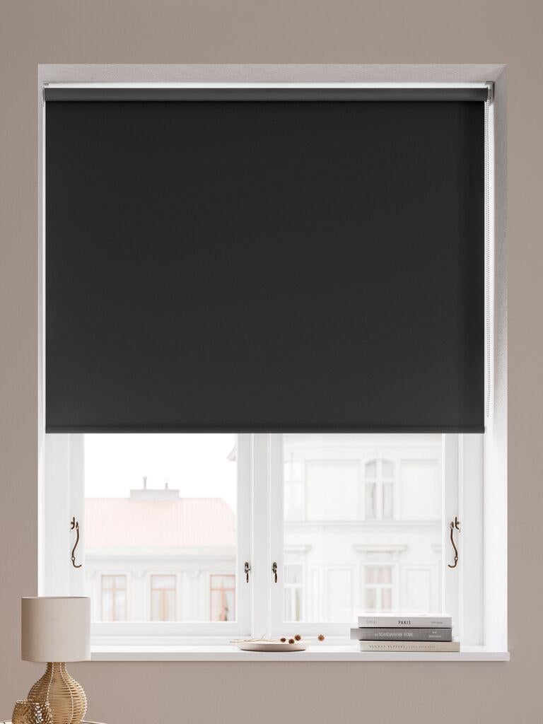 Jysk Rolgordijn Zwart Verduisterend 90x210cm Nieuw, Ophalen, 200 cm of meer, Zwart, Nieuw