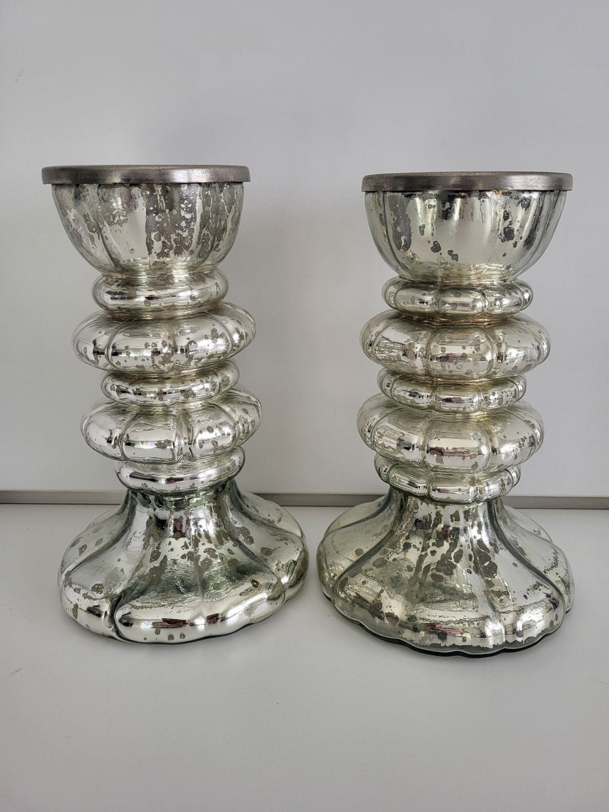 2 Braxton Kandelaars Armeluiszilver, Overige merken, Ophalen of Verzenden, 24 cm, Kandelaar