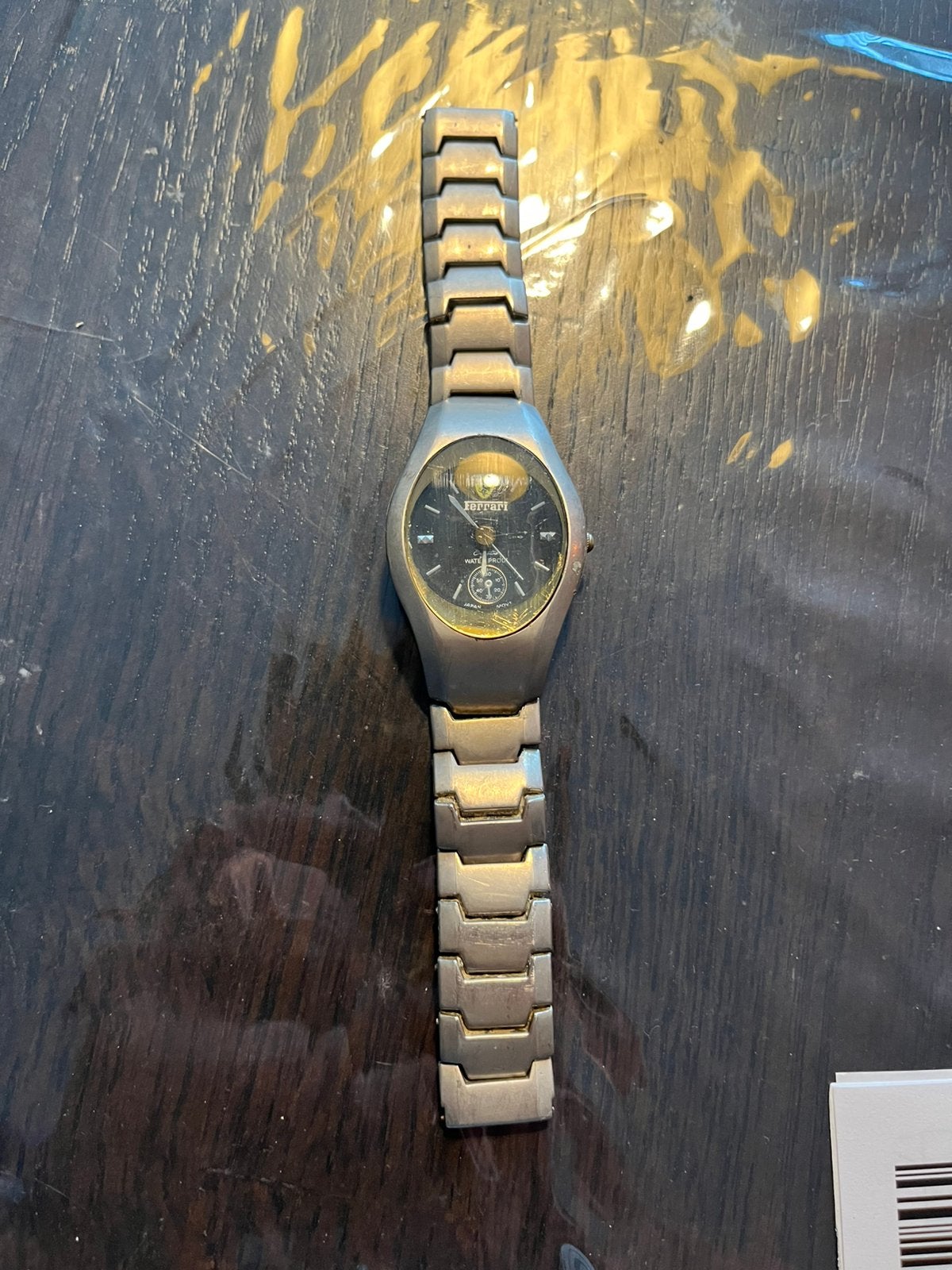 Retro ferrari horloge, Ophalen of Verzenden, Zo goed als nieuw, Staal, Overige merken