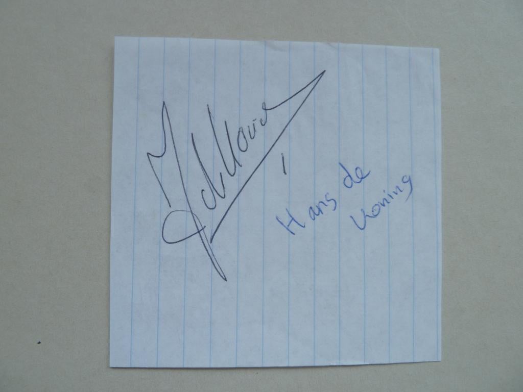 Handtekening  Hans.de.Koning. AZ, Ophalen of Verzenden, Zo goed als nieuw, AZ, Overige typen