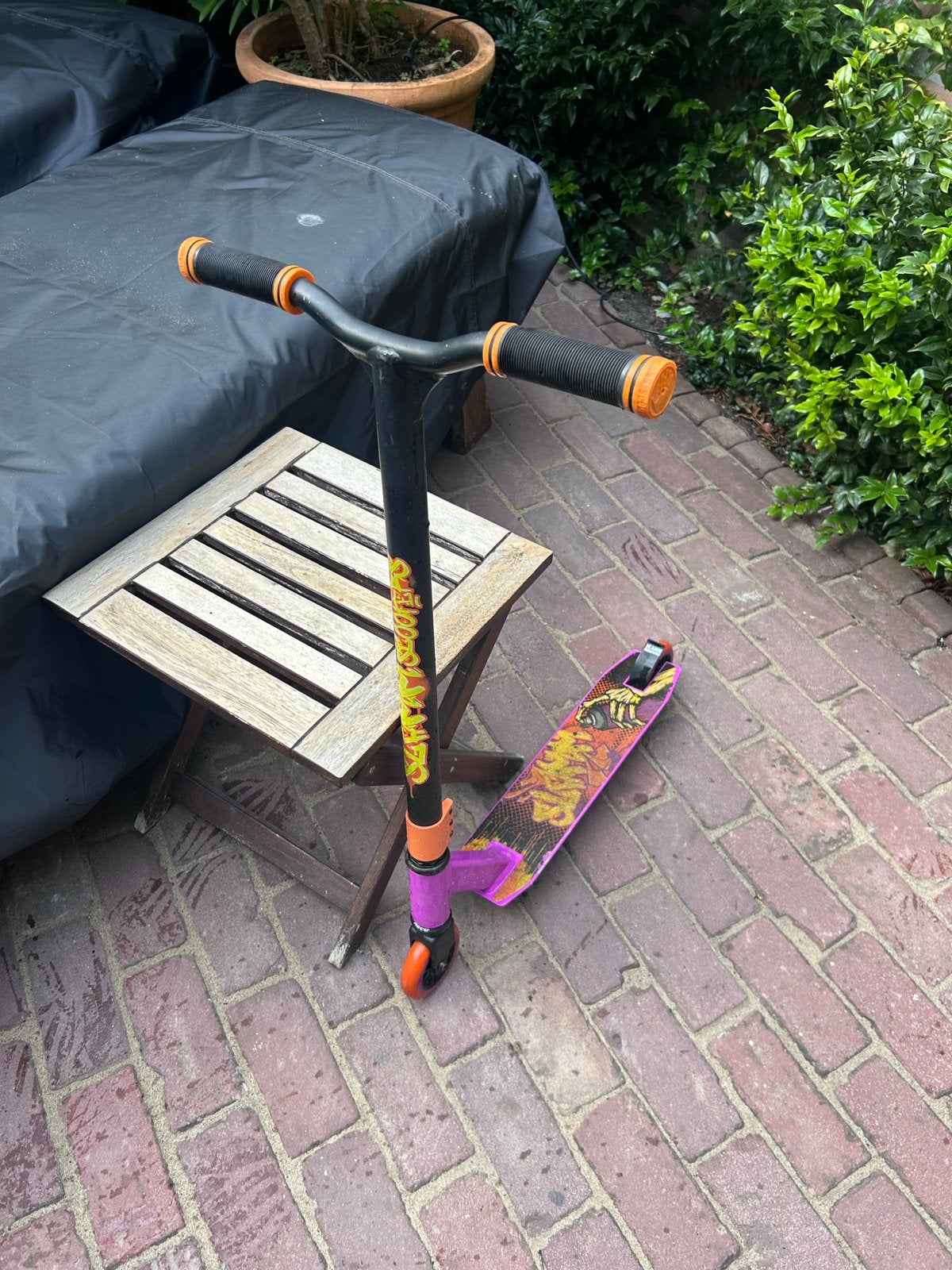 Slamm Stuntstep - Gebruikt, maar in goede staat, Fietsen en Brommers, Steps, Ophalen, Gebruikt, Gewone step