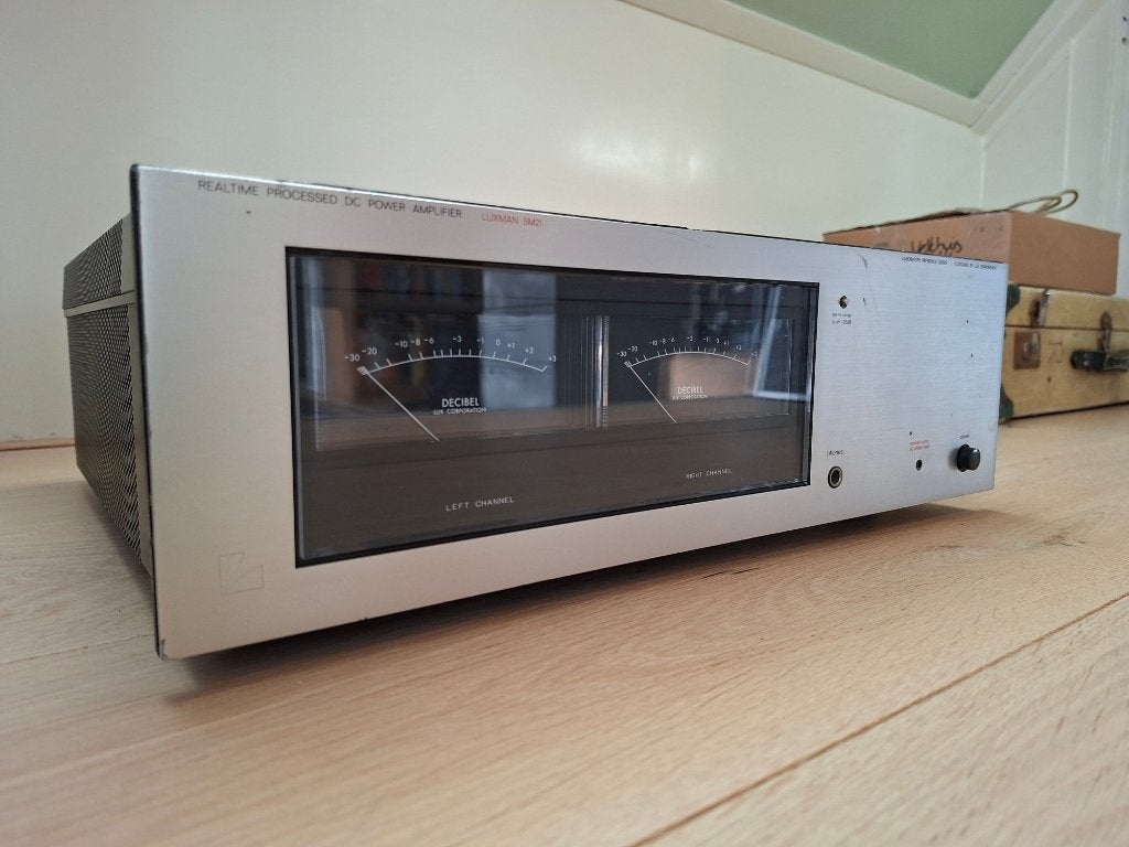 Luxman 5M21 eindversterker, Ophalen, Gebruikt, 60 tot 120 watt, Overige merken