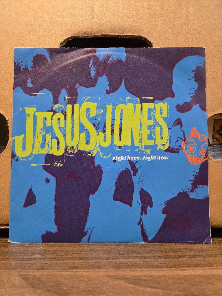 Jesus Jones - Right here,right now, 7 inch, Ophalen of Verzenden, Zo goed als nieuw, Beschermende buitenhoes