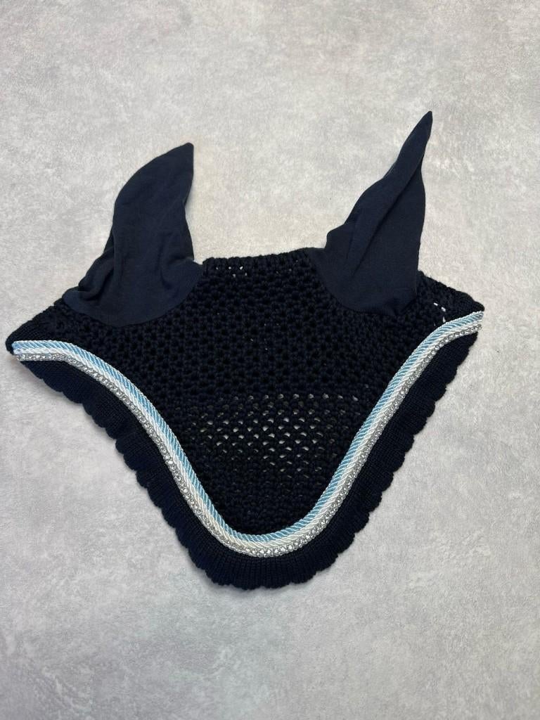 Equiline oornetje custom blauw full, Ophalen of Verzenden, Gebruikt, Springen