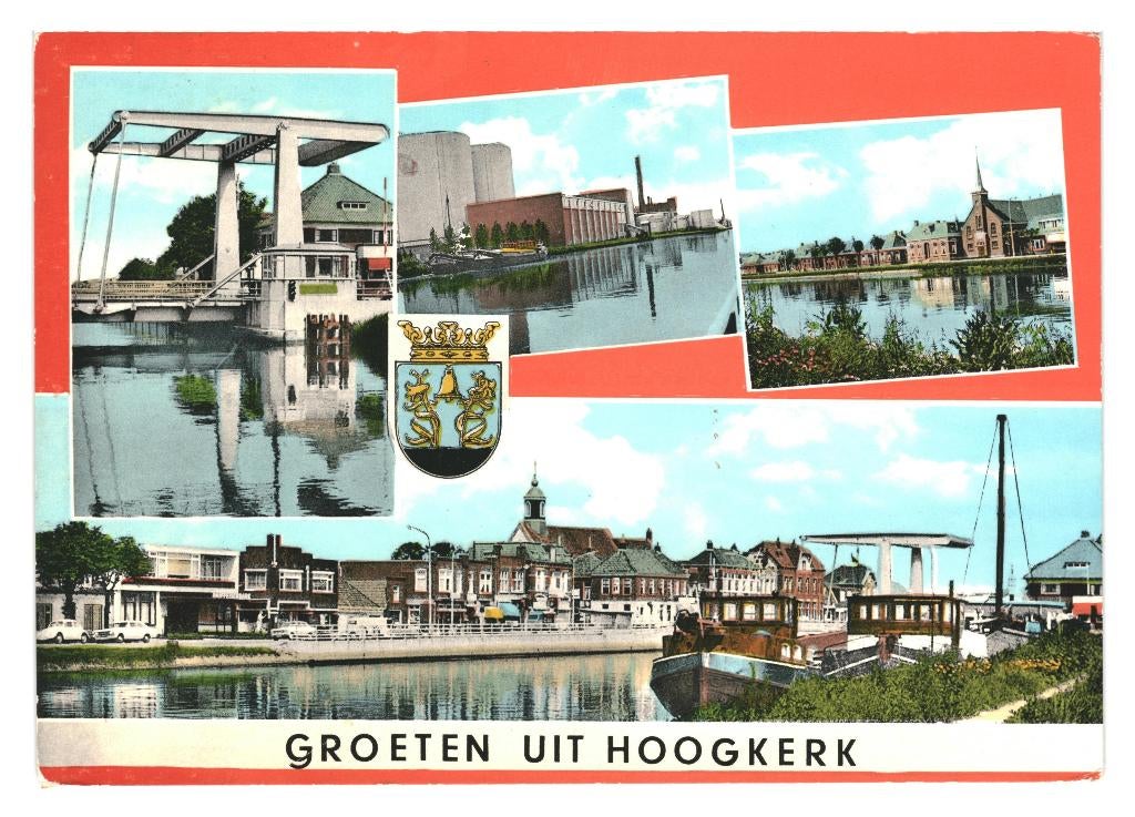 802410 Hoogkerk Groningen 1970 Gelopen met Postzegel